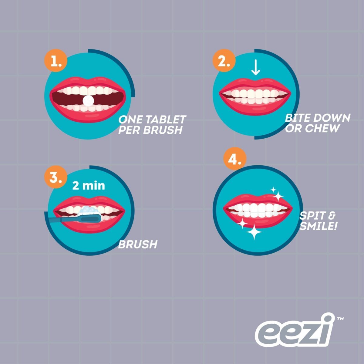 Eezi Toothpaste Complete Protection Tabs 60'S