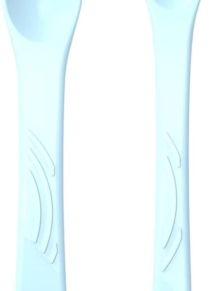 Twistshake 2X Feeding Spoon Set 6+M Pastel Blue