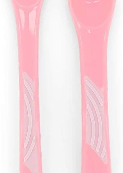 Twistshake 2X Feeding Spoon Set 6+M Pastel Pink