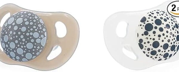 Twistshake 2X Pacifier 0-6M Pastel Grey White