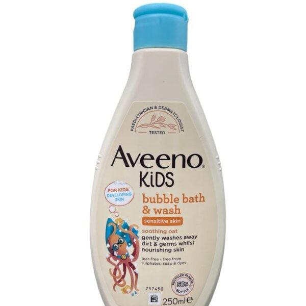 Aveeno Kids Bubble Bath&Wash Sensitive Skin 250Ml