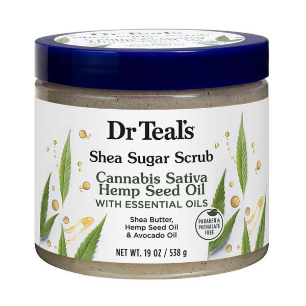 Dr Teals Sugar Scrub Hemp Seed Oil 538G