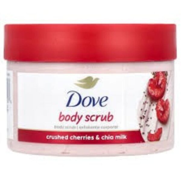 Dove Body Scrub Crushed Cherries & Chia Milk 298G
