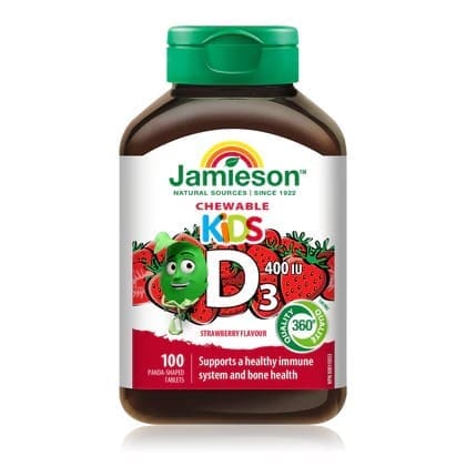Jamieson Kids Chewable D3 4001U Tablets 100S