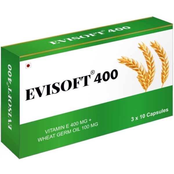 Evisoft 400 Caps 30`S - Vitamin E Capsules