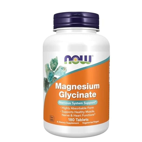 1138753-1.jpg Now Magnesium Glycinate 200Mgs Tabs 180S