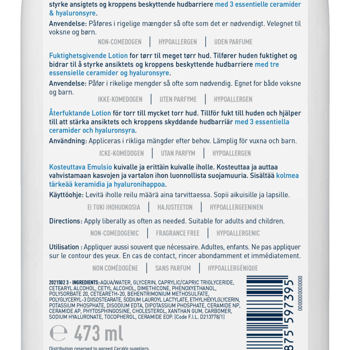 Cerave Moisturizing Lotion 473ml
