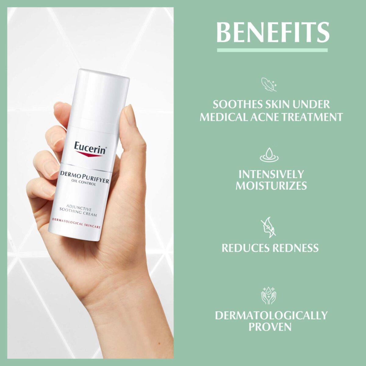 Eucerin DermoPurifyer Adjunctive Soothing Cream, 50ml