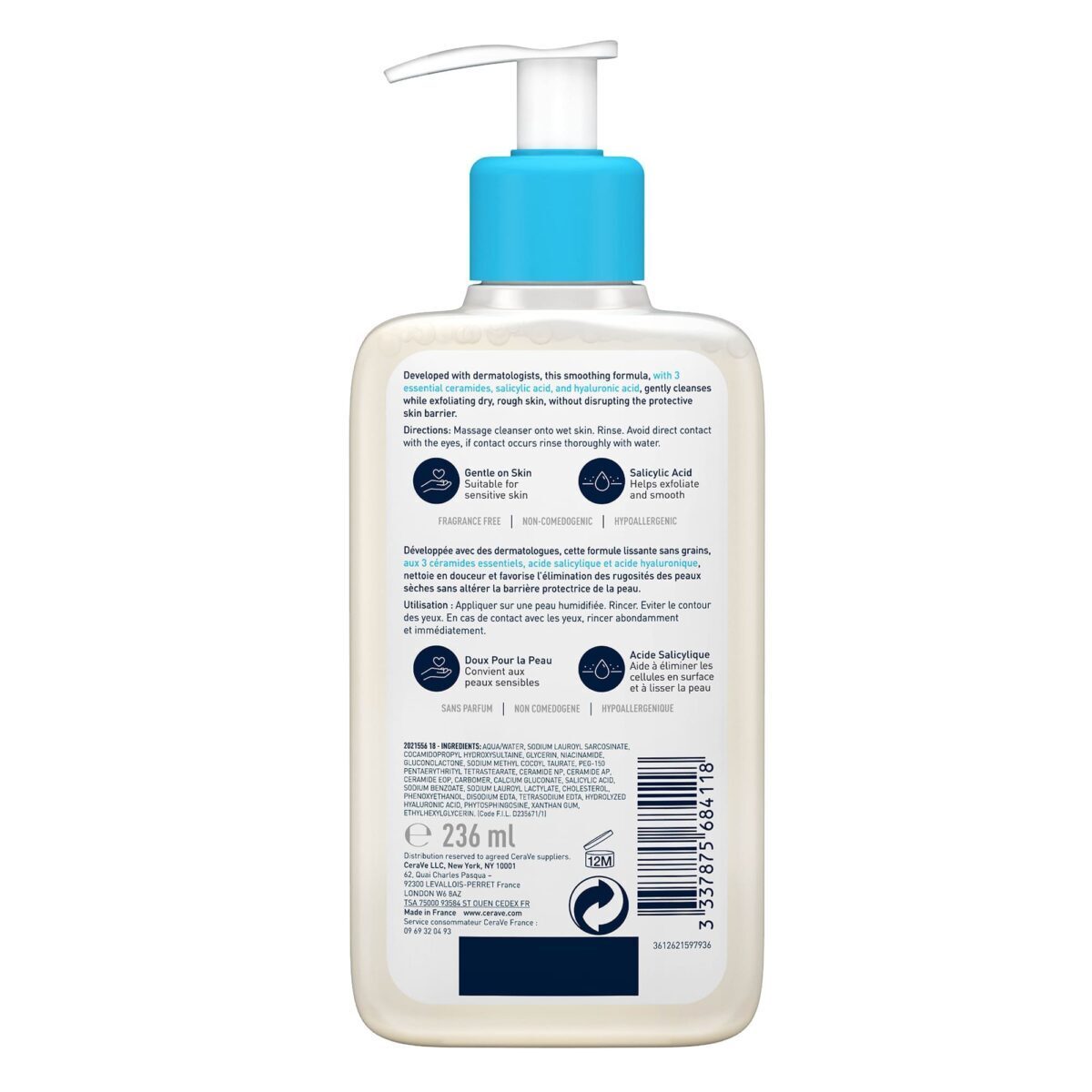 CERAVE SA SMOOTHING CLEANSER 236 ML