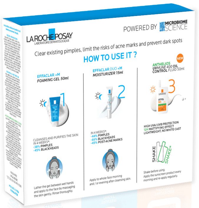 La Roche Posay Effaclar Acnes Routine Kit 3 in 1
