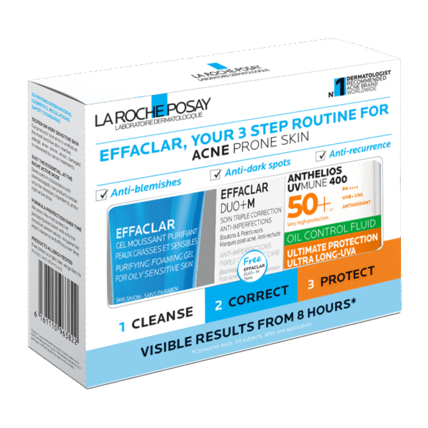 La Roche Posay Effaclar Acnes Routine Kit 3 in 1