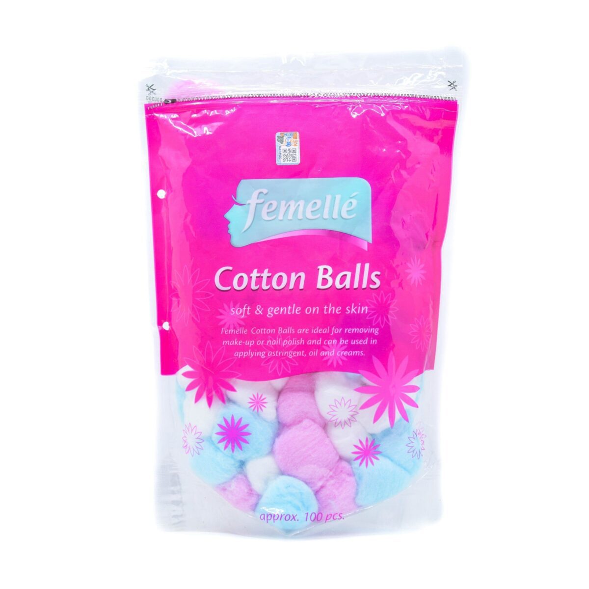 Boules de coton femelles, 100 unités