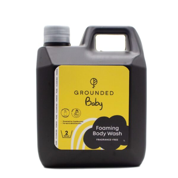 GROUNDED-BABY-FOAMING-BODY-WASH-FRAGRANCE-FREE-1L-REFILL.jpg Grounded Baby Foaming Body Wash - Fragrance-Free - 1L Refill