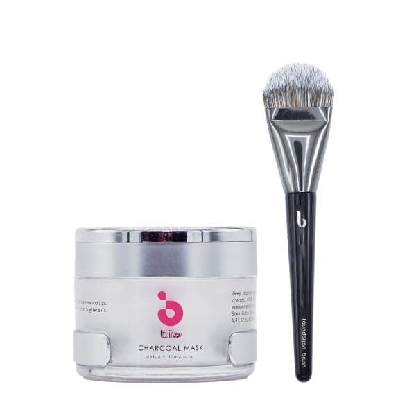 Biw Biw Bundle - Exfoliating charcoal mask + free application brush