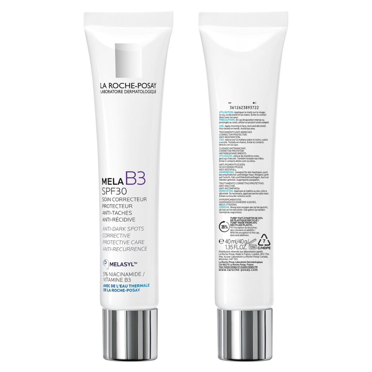 La Roche Posay Mela B3 UV Daily Moisturizer SPF 30 With Melasyl and Niacinamide 40 ml