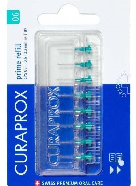 Curaprox Prime Refill Cps 06 Interdental Brushes - Dark Green