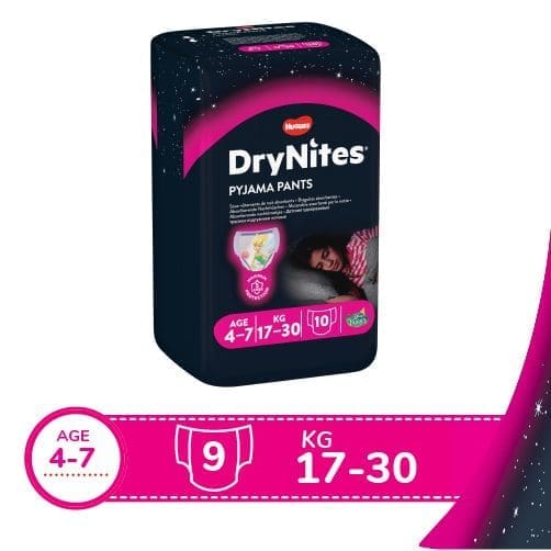 Image-2-Girl-17-30-100.jpg Huggies Drynites Girl 4-7Yrs,17-30Kgs, 10S