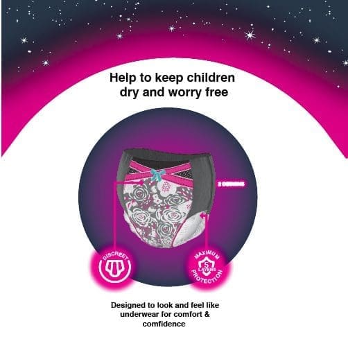 Huggies Drynites Girl 4-7Yrs,17-30Kgs, 10S