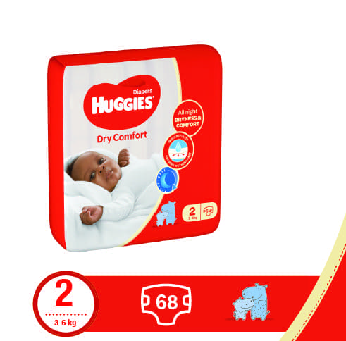 Size-2-68s_Image-2.jpg Huggies Jumbo Dry Comfort Diapers (Size 2) 3-6Kgs 68'S