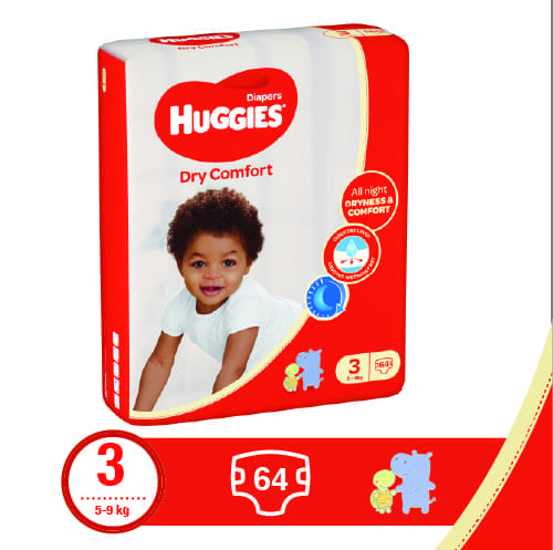 Size-3-64s_Image-2.jpg Huggies Jumbo Dry Comfort Diapers (Size 3) 5-9Kgs 64'S