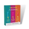 Uncover Skin Care 3-In-1 Kit Cleanse Moisturizer Suncream