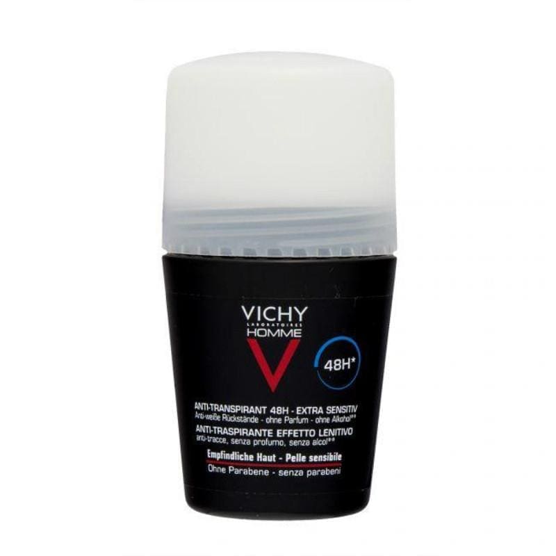 Vichy Homme Men's Deodorant for Sensitive Skin Roll-On 50ml