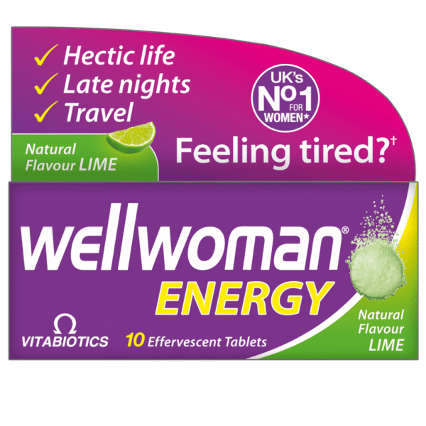 Wellwoman Energy Lime Effervescent Tablets 10's