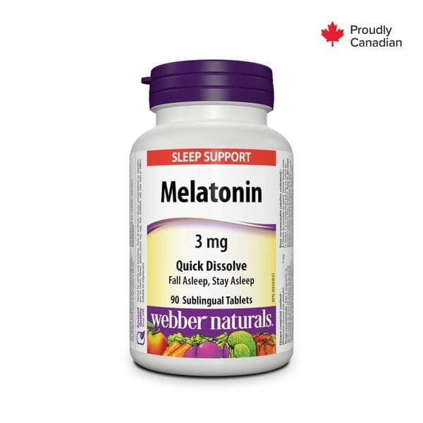 Webber Naturals Melatonin 3Mg Quick Dissolving Tabs 90S