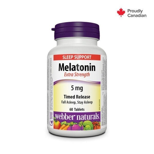 Webber Naturals Melatonin 5Mg Time Release Tabs 60S