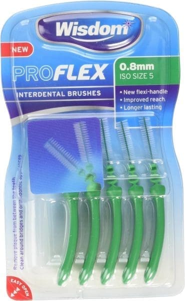 Wisdom Proflex Interdental Brush Green 0.80mm