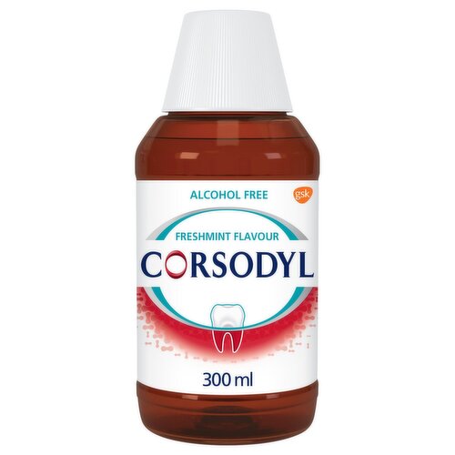 Corsodyl M/Wash Alcohol Free Mint 300Ml